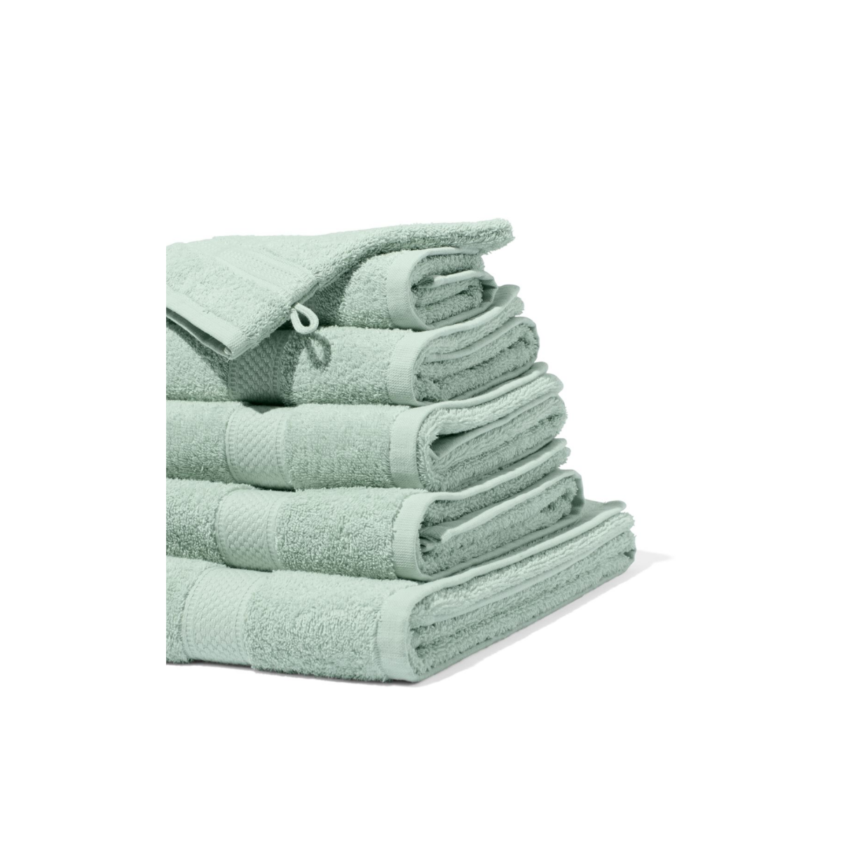 HEMA Handdoeken - zware kwaliteit lichtgroen (lichtgroen)