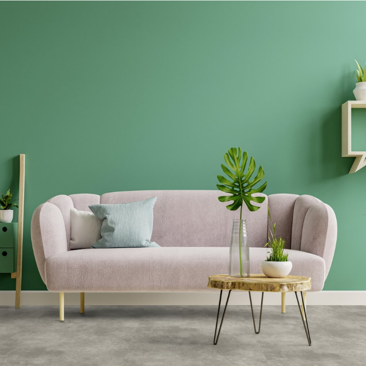 Rouleau 4m de sol PVC effet béton pose libre leone greystone Gerflor - 3000 cm x 400 cm x 0.25 cm