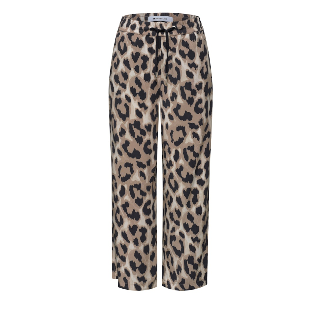 Street One Shorts Wide Leg Viskose Beige