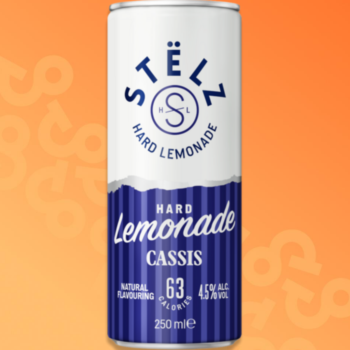 Stëlz Hard Lemonade Cassis can 25 cl