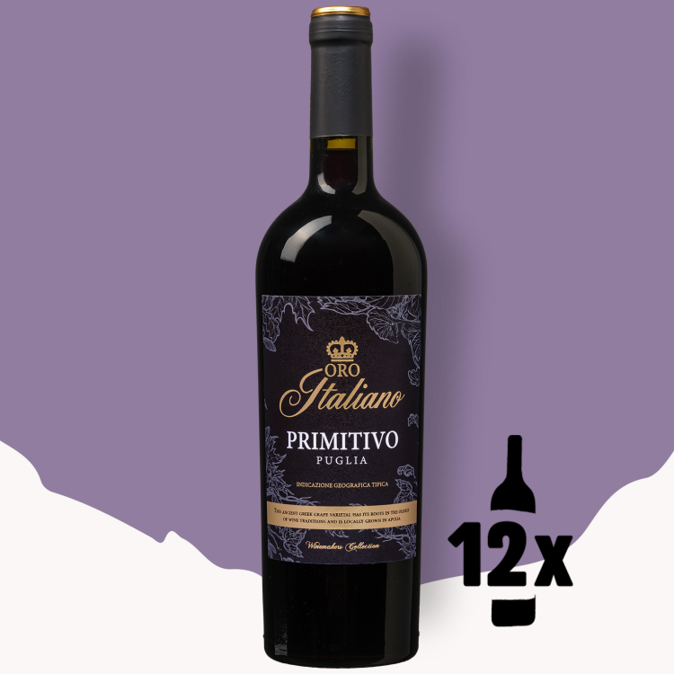 12 flessen Oro Italiano Primitivo Voordeelpakket 2024