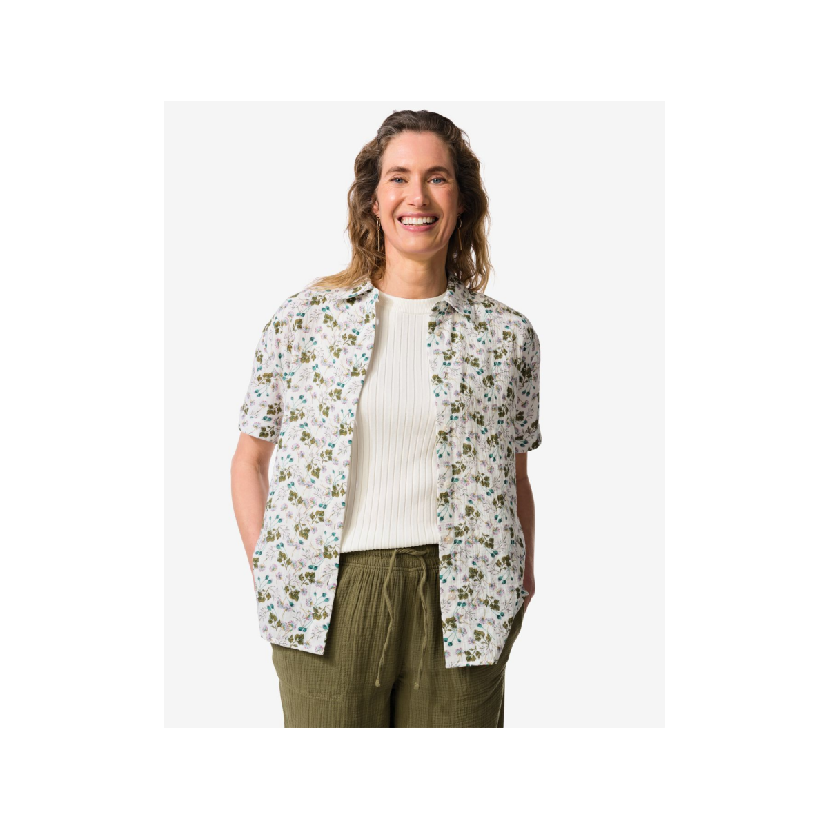 HEMA Damesblouse Kai mousseline bloemen multi (multi)