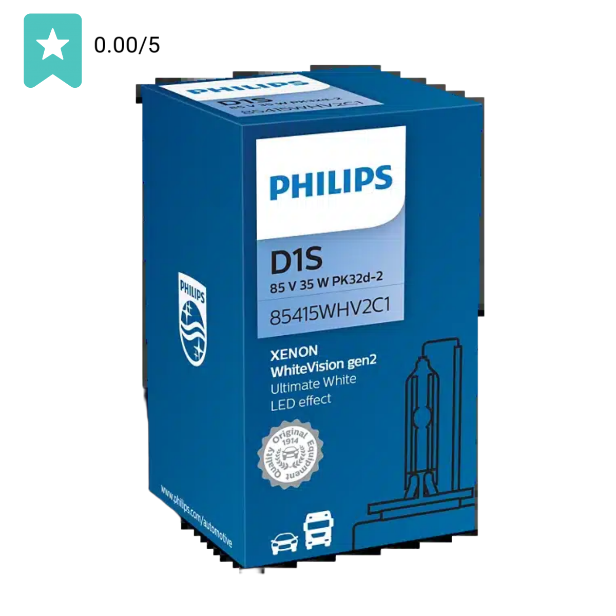 Philips WhiteVision Xenon D1S Gen2 - 85415whv2c1 | Autolampen | Dutch Performance Products