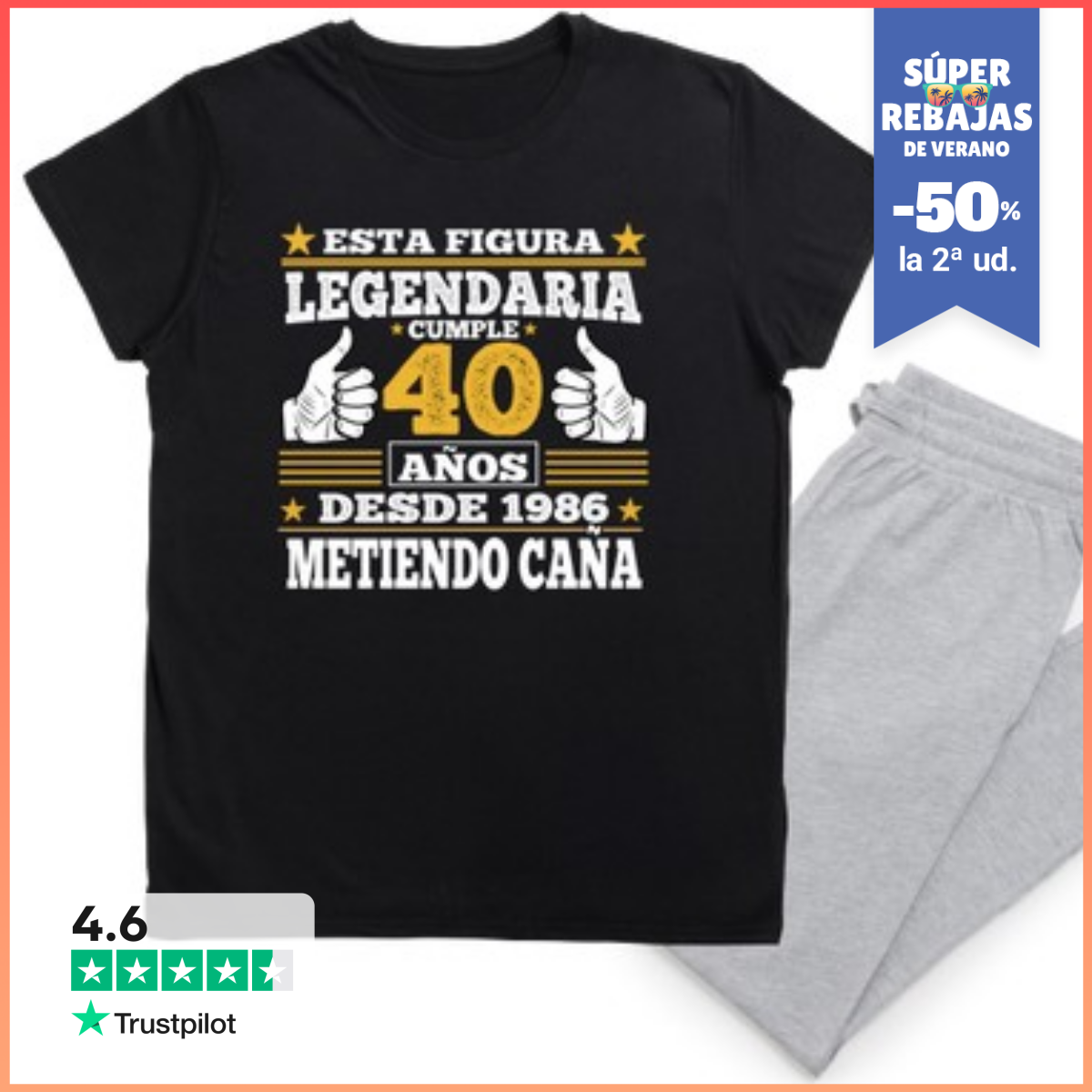 Pijama 40 Años 1986 Cumpleaños Original LaTostadora