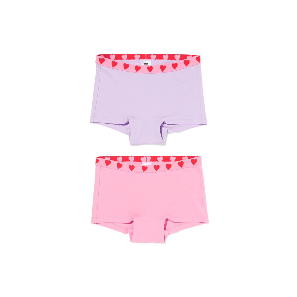 HEMA Kinderboxers hartje - 2 stuks roze (roze)