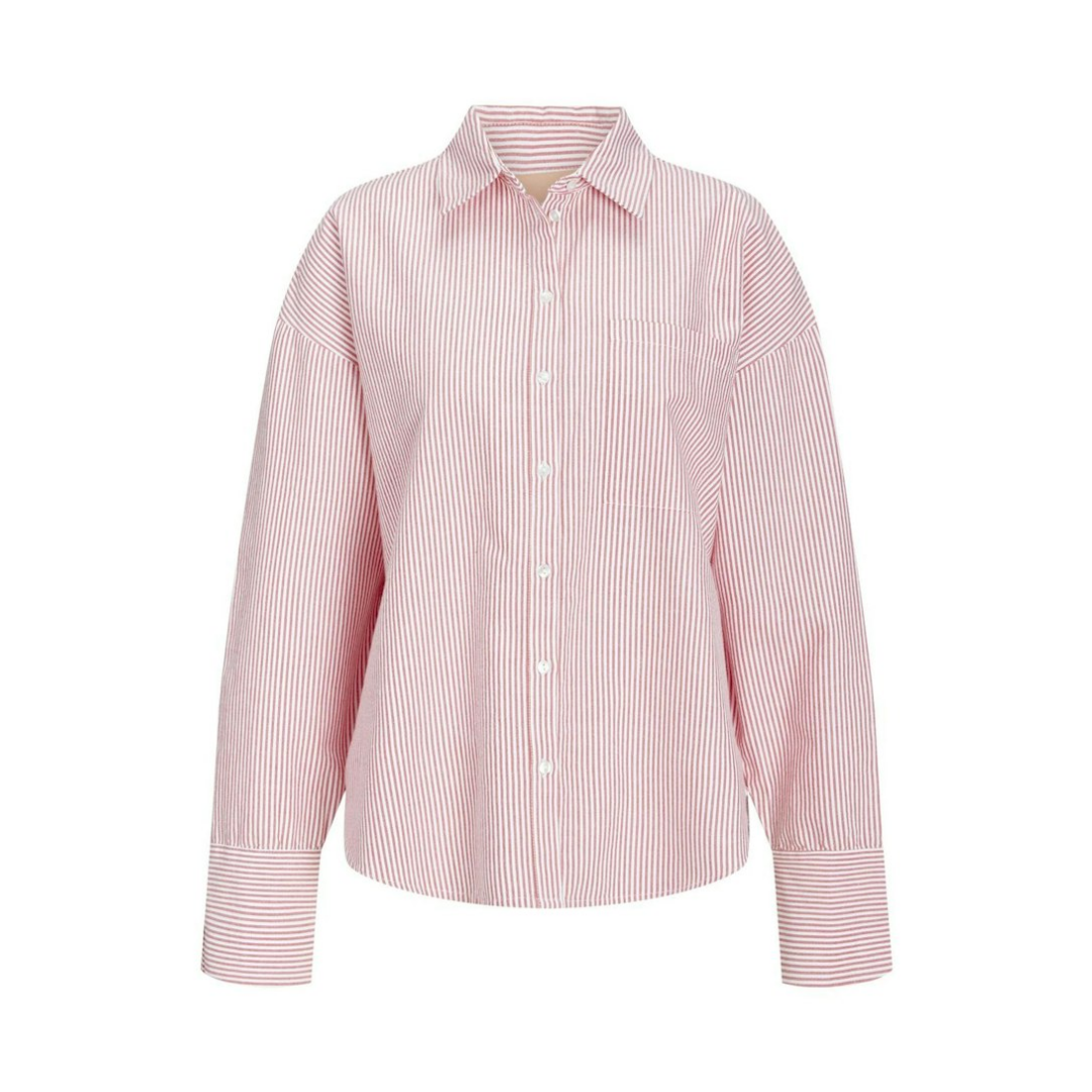 JJXX Oxford Langarmshirt Baumwolle Fiery Red