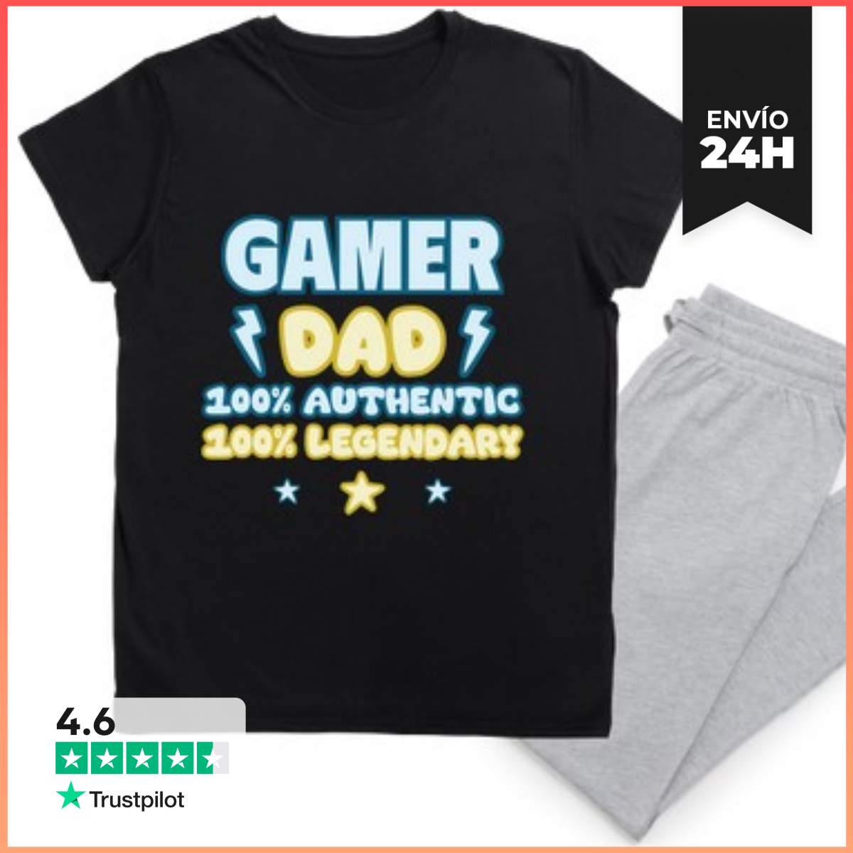 Pijama papá gamer geek jugador juegos laTostadora