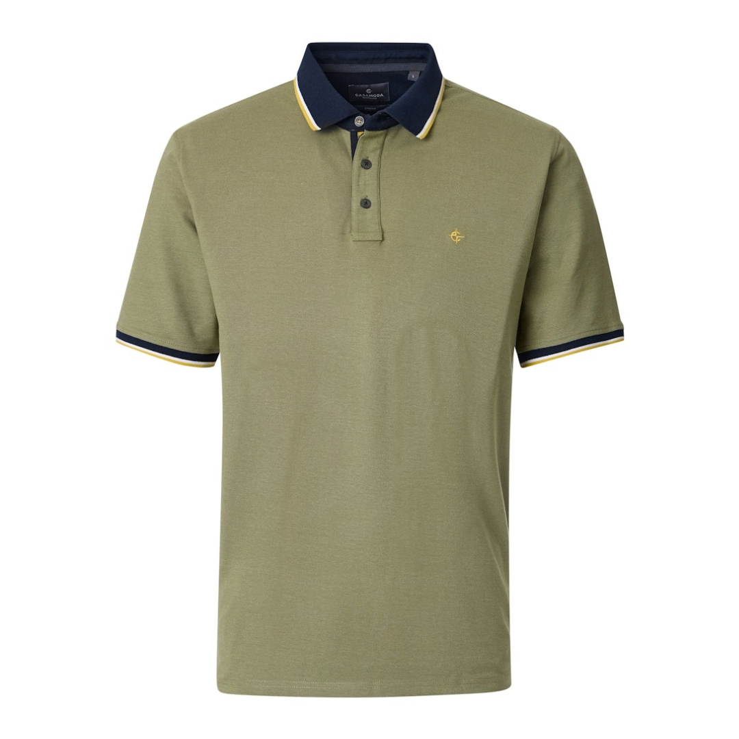 CASAMODA - Herren Poloshirt - Grün - Größe: 3XL - bei Tara-M