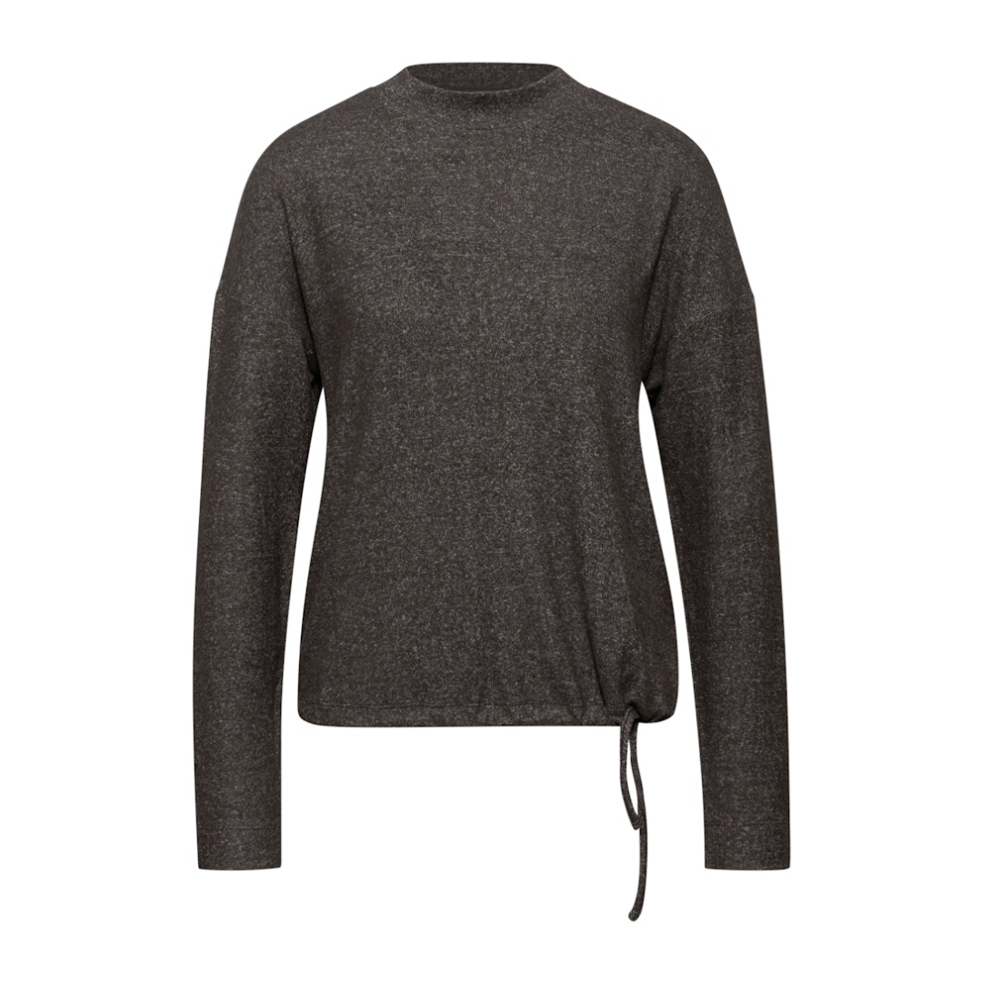Street One Longsleeve Turtleneck Viskose-Polyester-Esasthan Rustic Brown