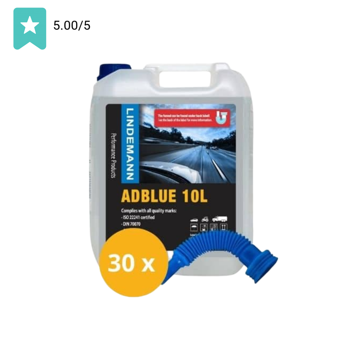 Lindemann AdBlue 30 x 10L Halve Pallet / Adblue aanbieding / DIN 70070 & ISO 22241 | Dutch Performance Products