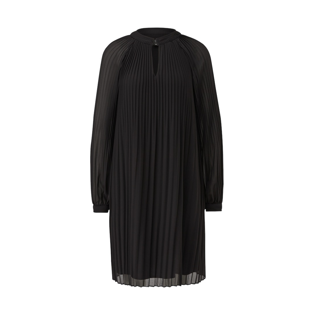 Comma - Damen Kleid - Schwarz - Größe: 36 - bei Tara-M