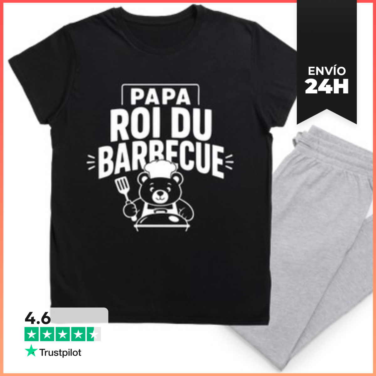 Pijama Papá Rey De La Barbacoa Idea Regalo Día Del Padre