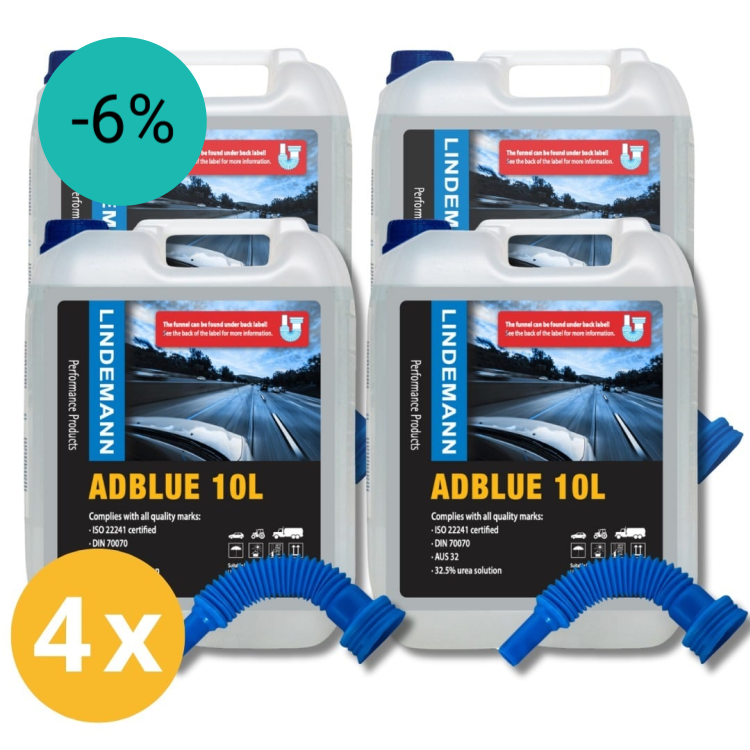 AdBlue 4 x 10 liter / Adblue aanbieding / DIN 70070 & ISO 22241 | Adblue Diesel | Dutch Performance Products