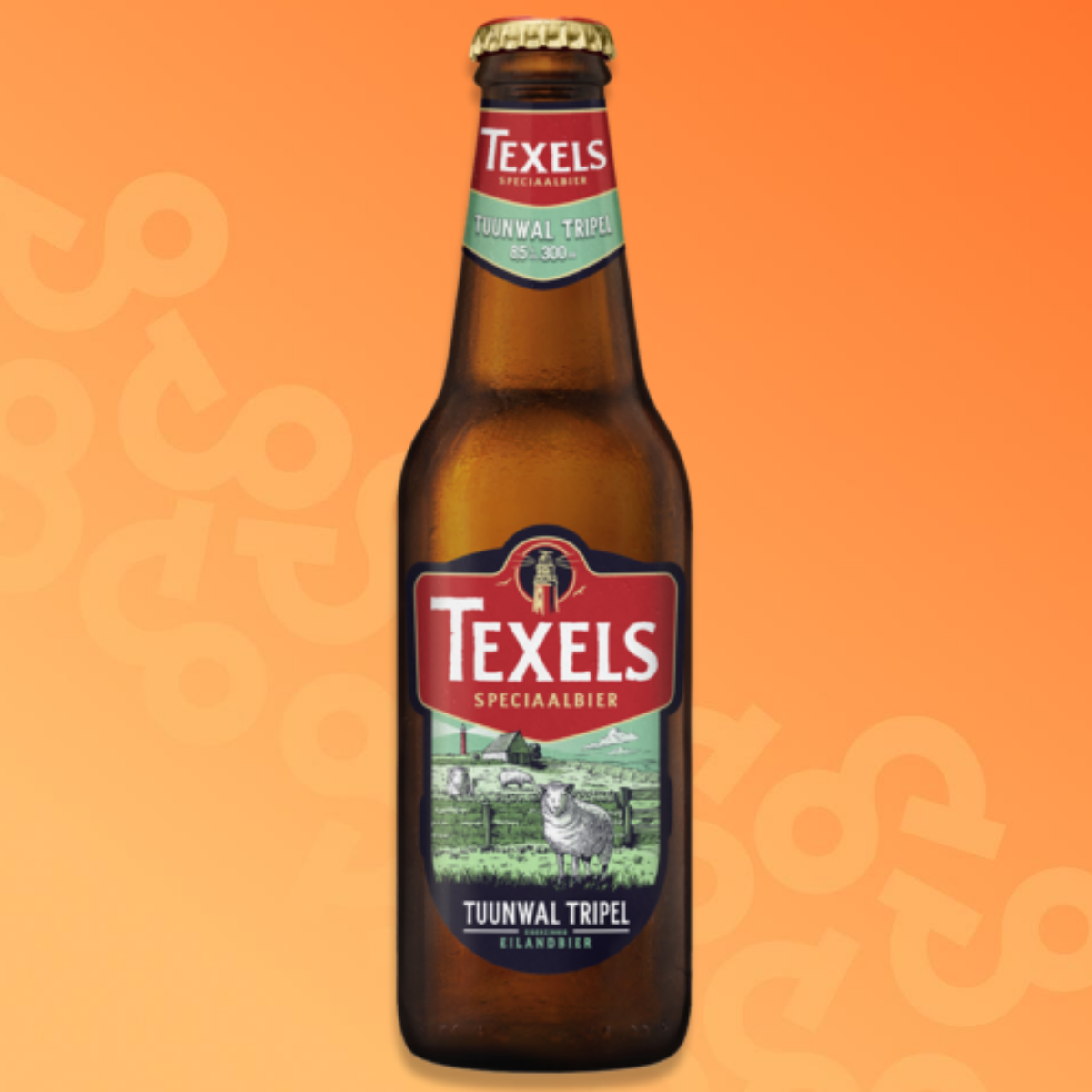 Bottle of Texels Tuunwal Tripel 30 cl
