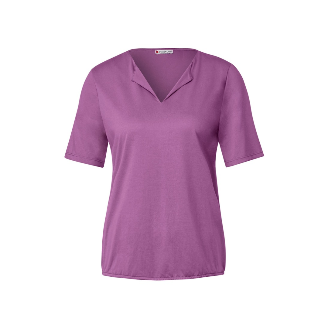 Street One - Damen T-Shirt - Lila - Größe: 38 - bei Tara-M