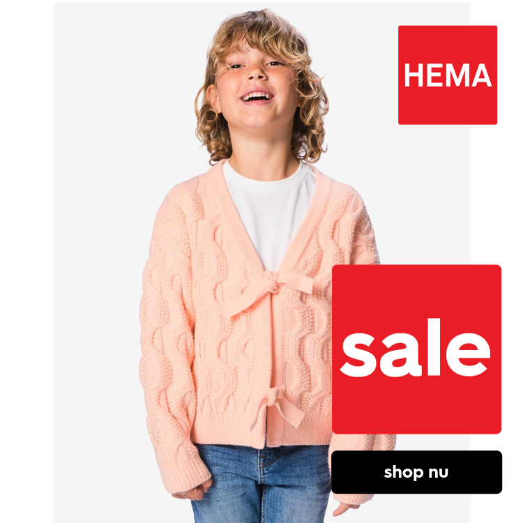 HEMA Kindervest gebreid roze (roze)