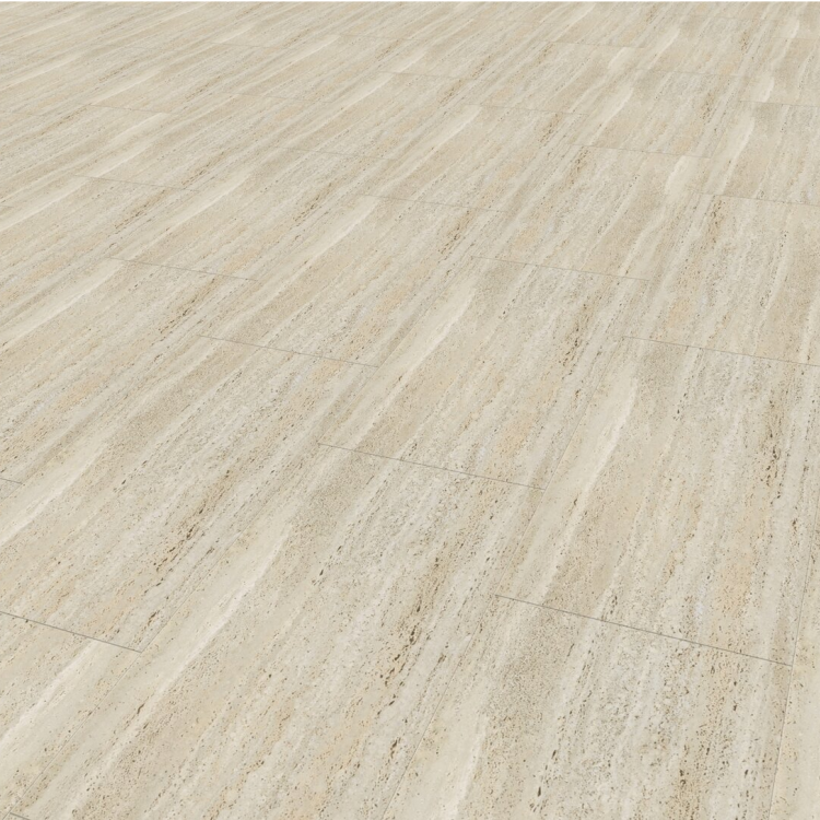Dalle rectangulaire de sol PVC effet pierre auto-adhésive travertin Gerflor - 60.9 cm x 30.5 cm x 0.2 cm — vue 3