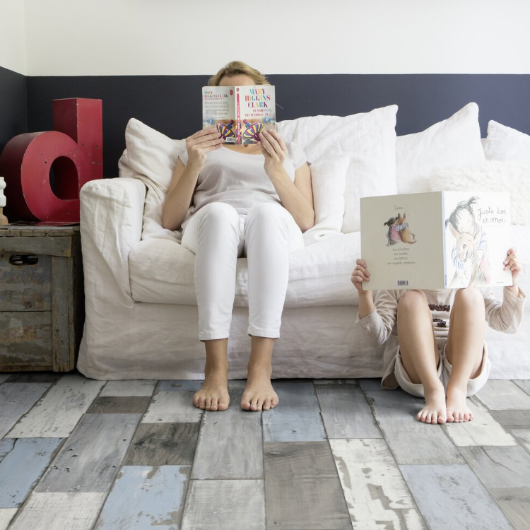 Rouleau 4m de sol PVC effet bois pose sans colle fisherman ocean Gerflor - 3000 cm x 400 cm x 0.2 cm — vue 3