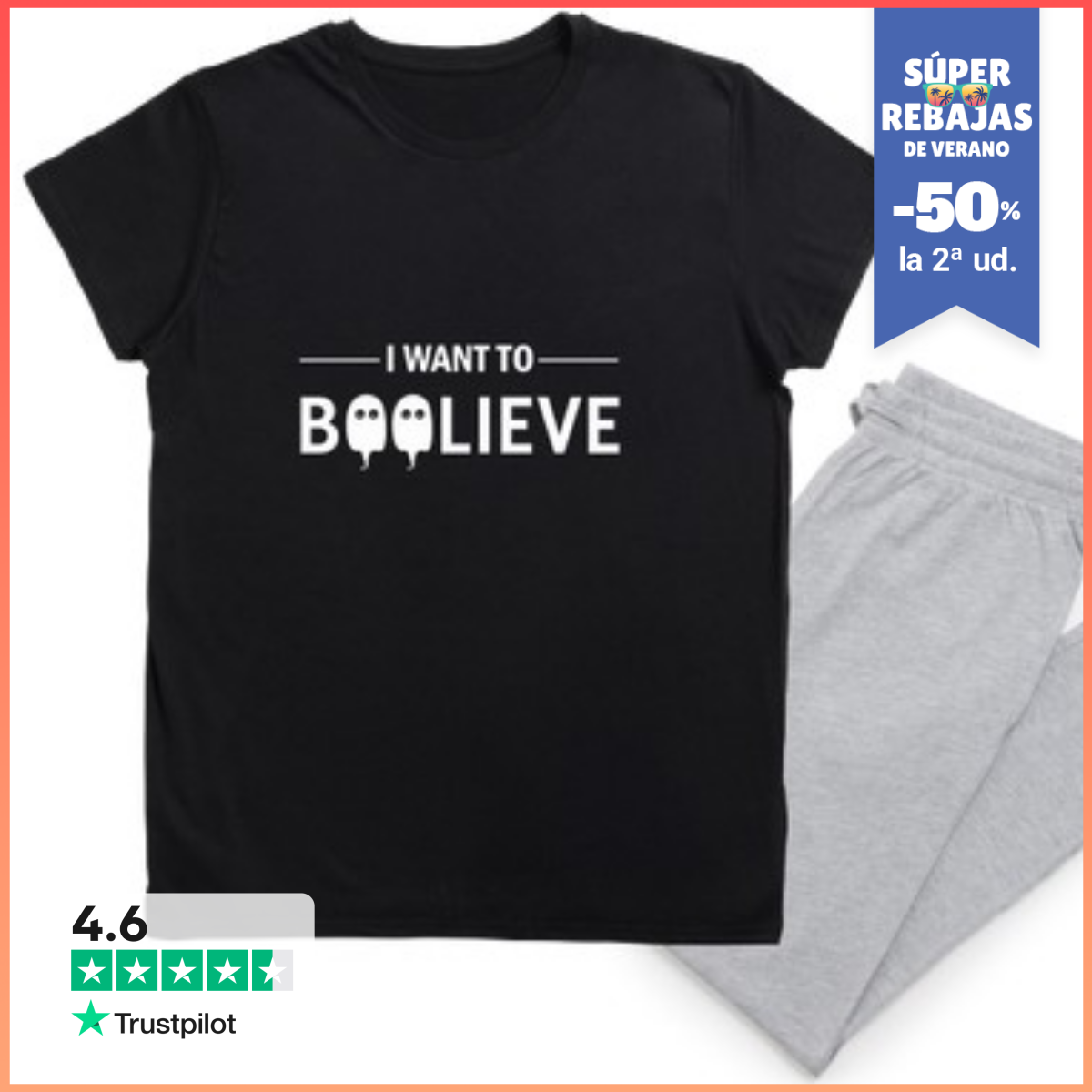 Pijama I Want To Boolive Fantasma XFiles LaTostadora