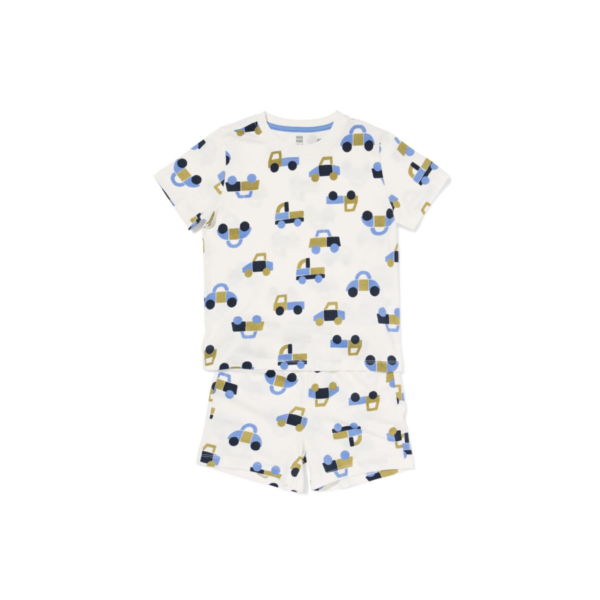 HEMA HEMA Kindershortama Auto Gebroken Wit (gebroken wit)