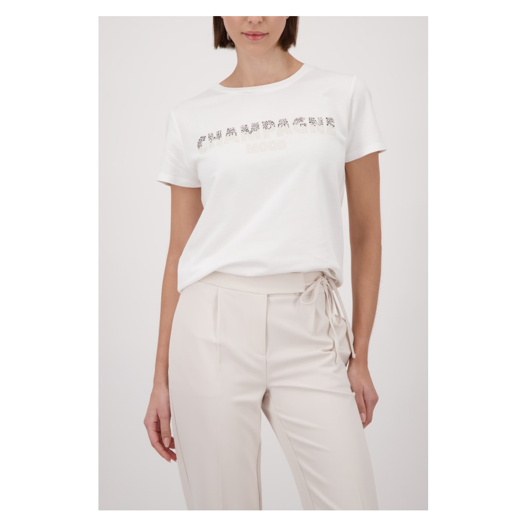 Monari - Damen T-Shirt - Weiß - Größe: 46 - bei Tara-M