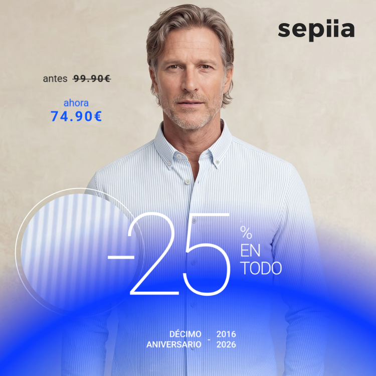 Camisa casual hombre estampado rayas azules regular