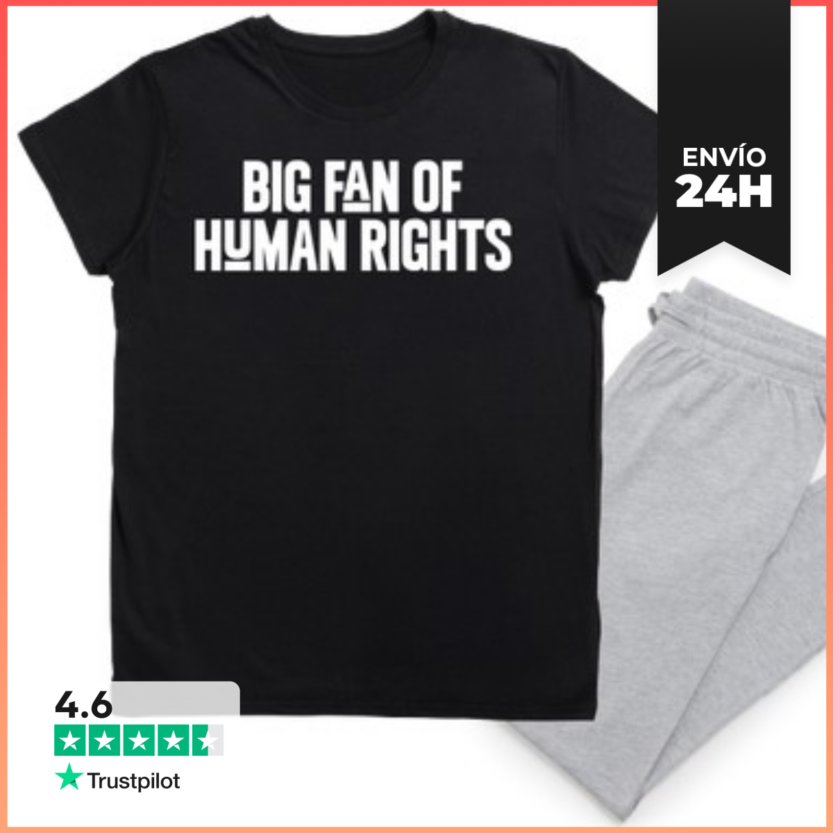 Pijama BIG FAN OF HUMAN RIGHTS LaTostadora