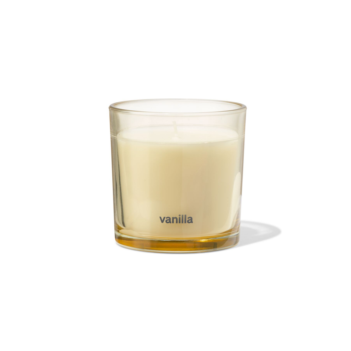 HEMA HEMA Geurkaars In Glas ⌀10x10cm Vanille (lichtgeel)