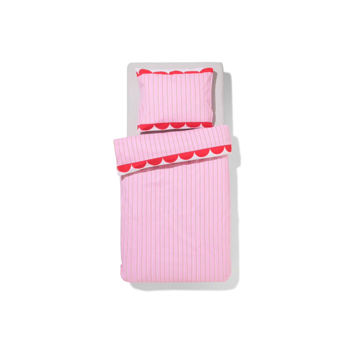 HEMA HEMA Kinderdekbedovertrek 140x200cm Zacht Katoen Circus (roze)