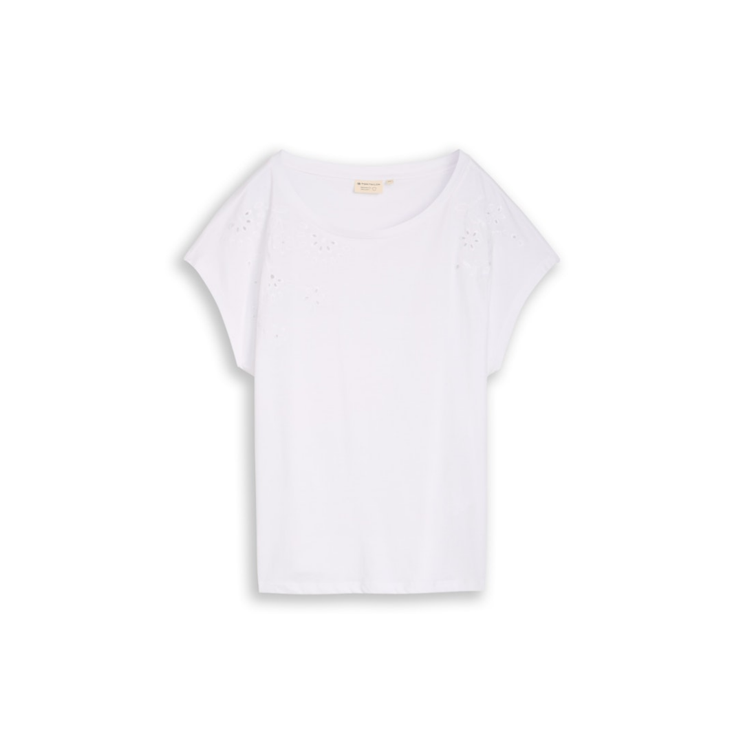 Tom Tailor - Damen T-Shirt - Weiß - Größe: XXL - bei Tara-M