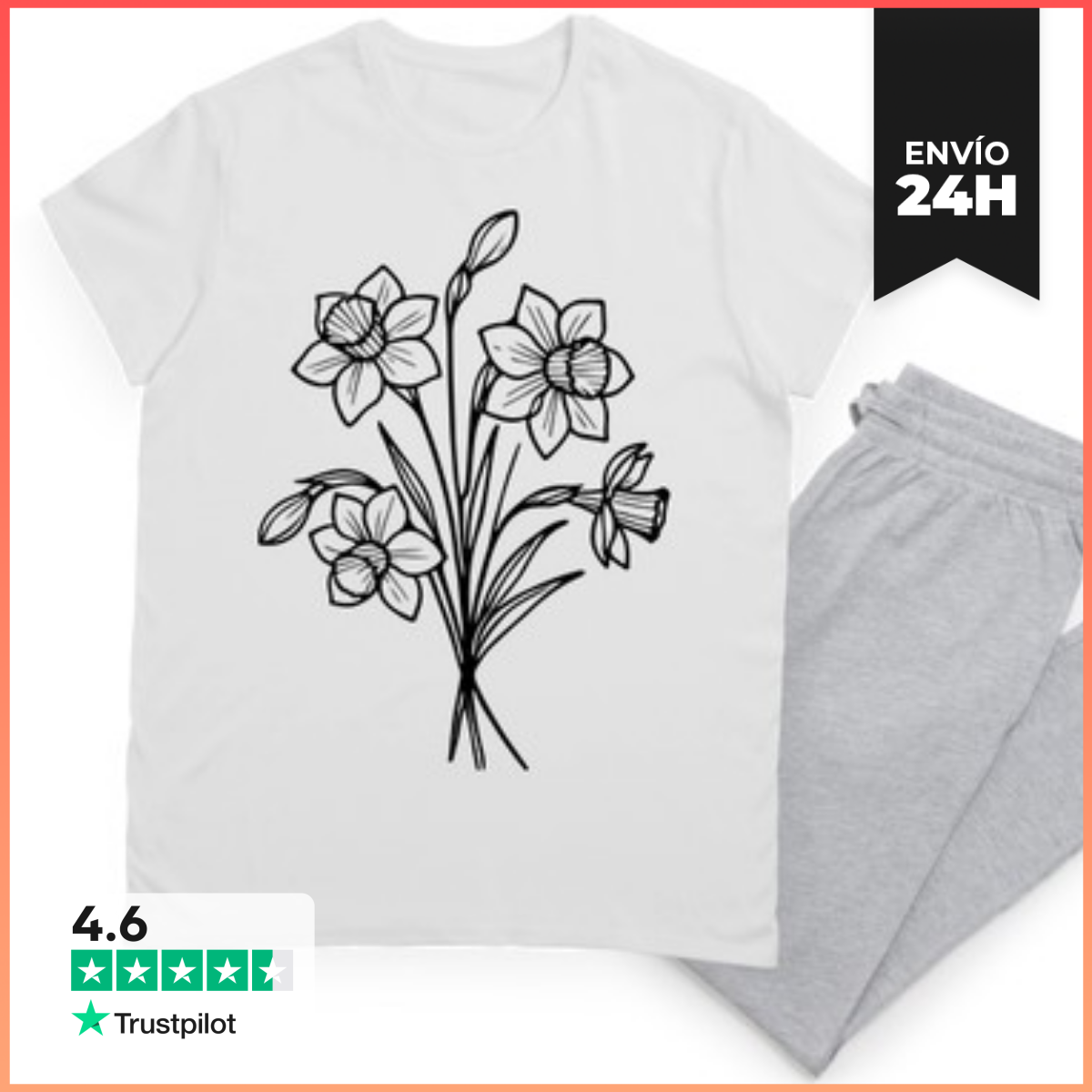 Pijama NARCISOS FLORES laTostadora
