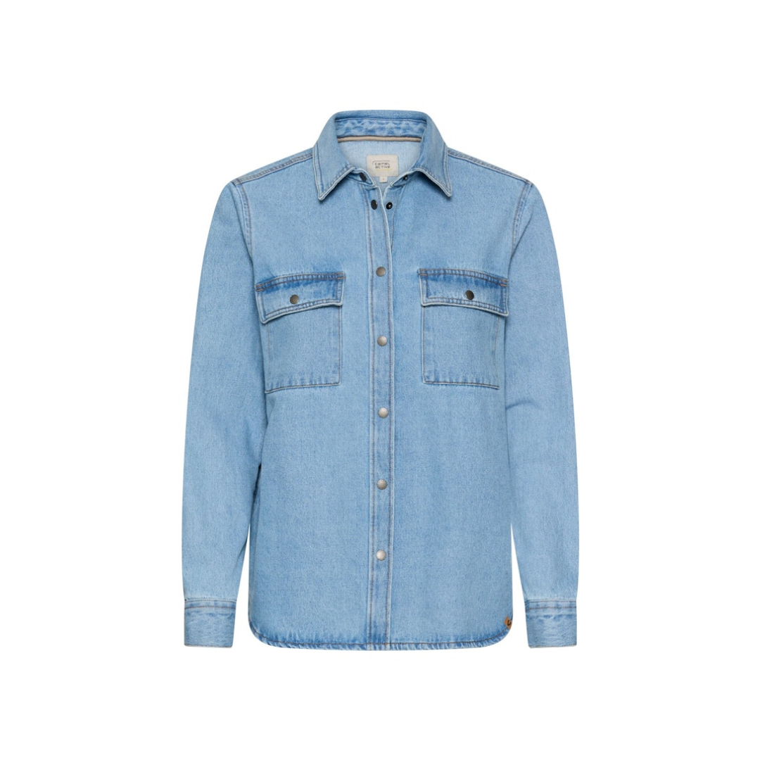 Camel Active - Damen Langarmbluse - Blau - Größe: S - bei Tara-M