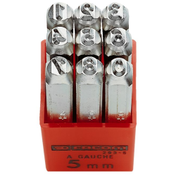 Buy Brüder Mannesmann M 245-06 9-piece Number stamp set Font height: 6 mm