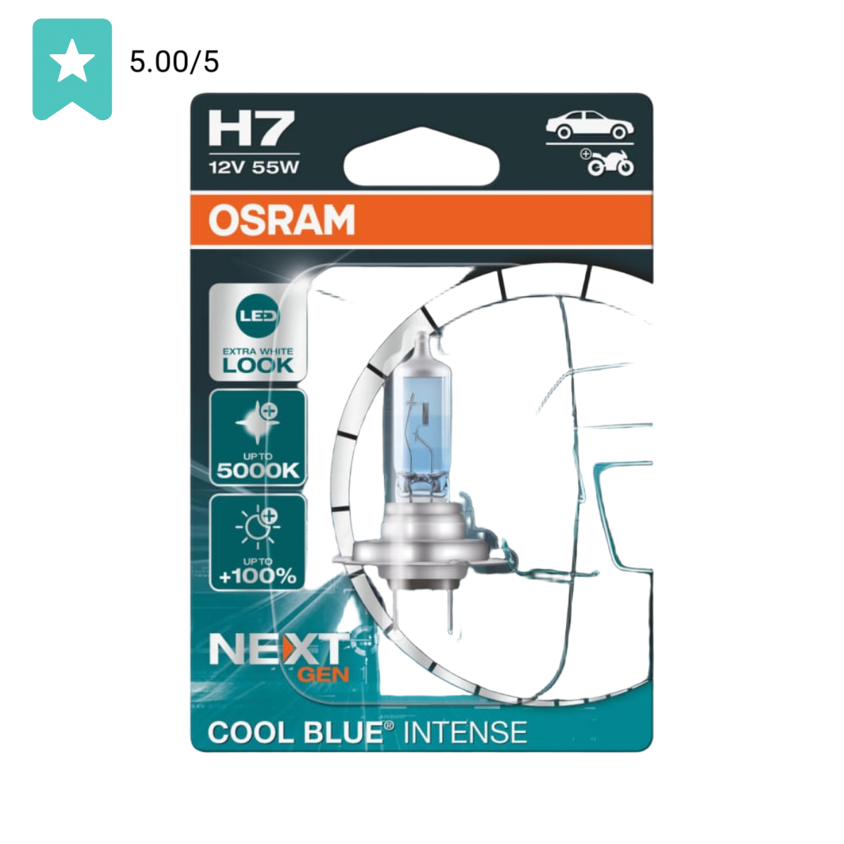 Osram Cool Blue Intense NextGen H7 12V/55W - 64210cbn | Dutch Performance Products