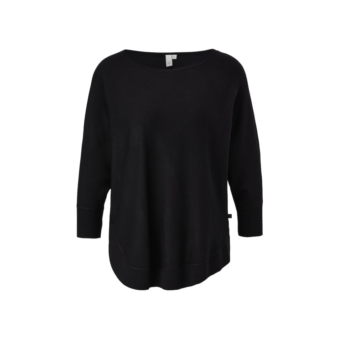 QS - Damen Pullover - Schwarz - Größe: XS - bei Tara-M