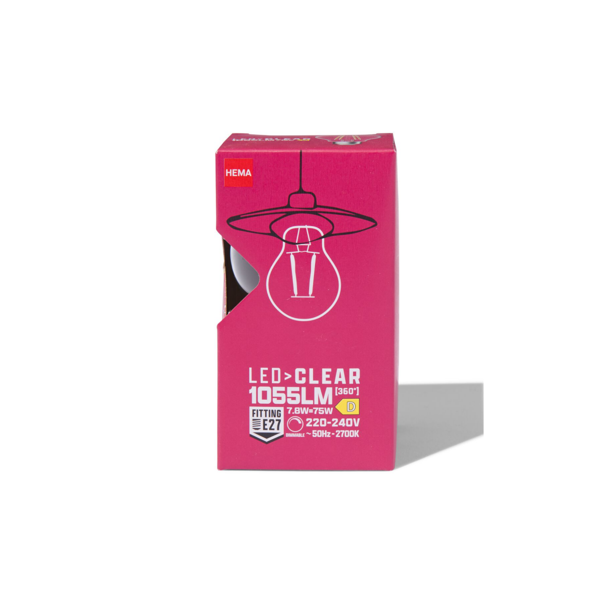 HEMA HEMA Led Peer Clear E27 7.8W 1055lm Dim