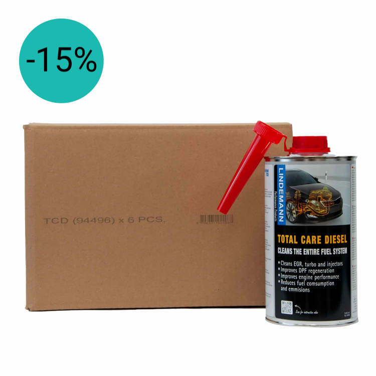 6-Pack Lindemann Total Care Diesel / Roetfilter Reiniger, EGR Reiniger & Turbo Cleaner | Dutch Performance Products