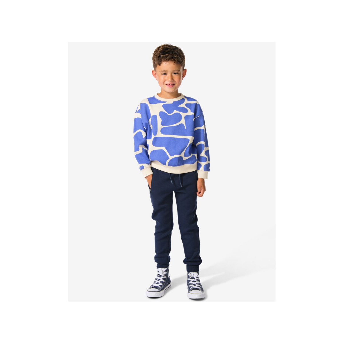 HEMA Kinder sweatbroek donkerblauw (donkerblauw)
