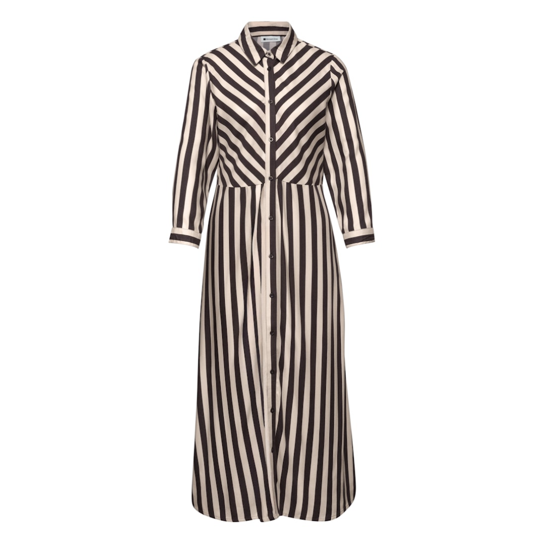Street One Blusenkleid Sommer Viskose Clay Sand