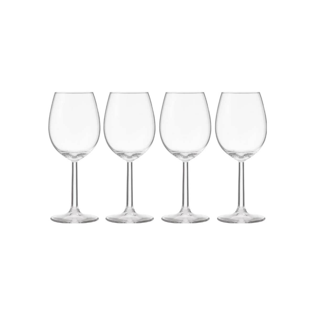 HEMA HEMA Wittewijnglazen 320ml - 4 Stuks (transparant)