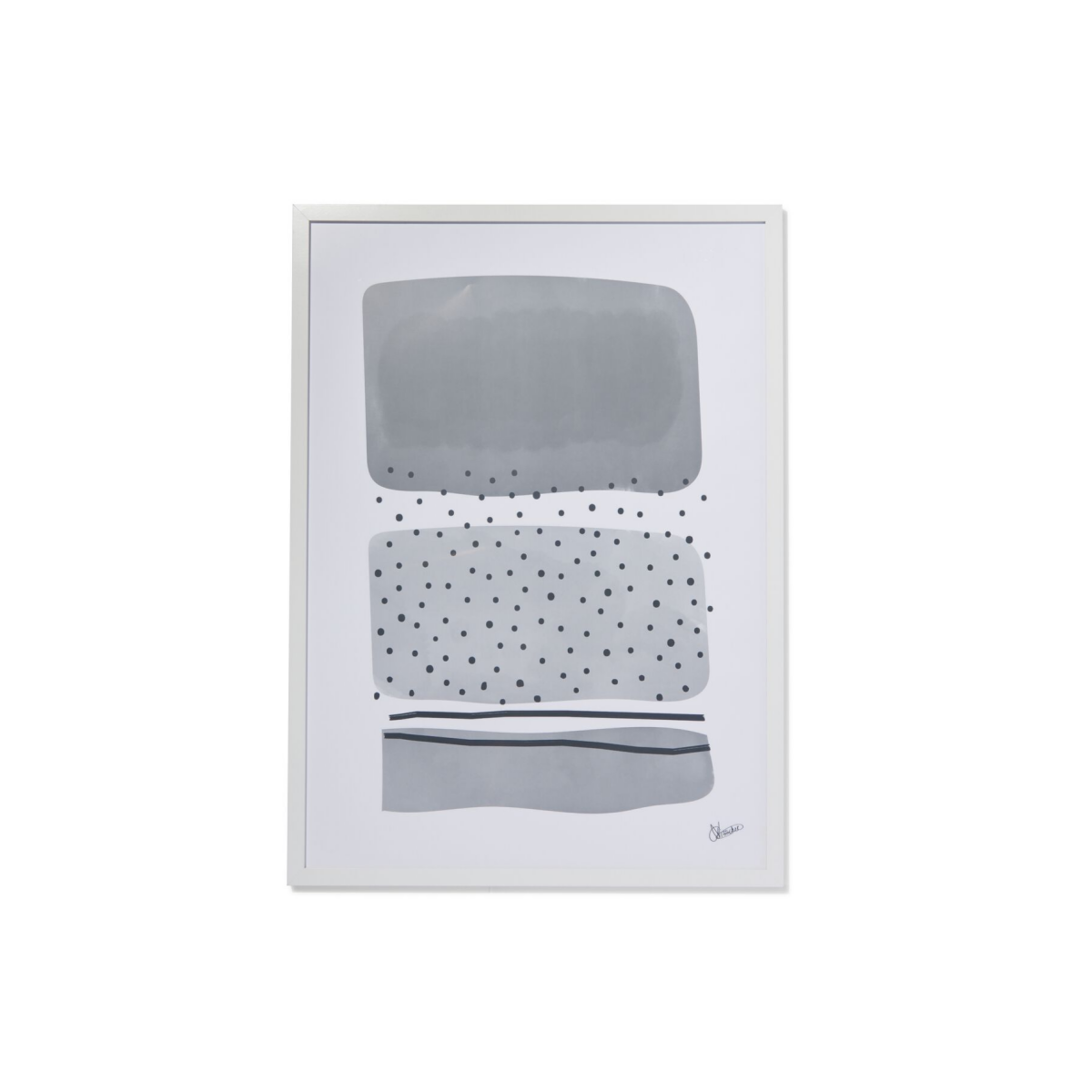 HEMA HEMA Fotolijst 50x70cm Wit Hout Wit (wit)