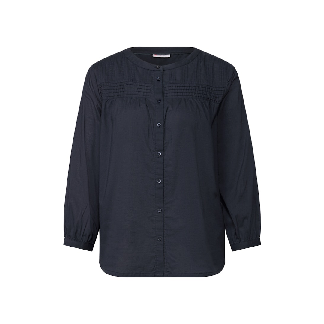 Street One - Damen Langarmbluse - deepwater blue - Größe: 38 - bei Tara-M