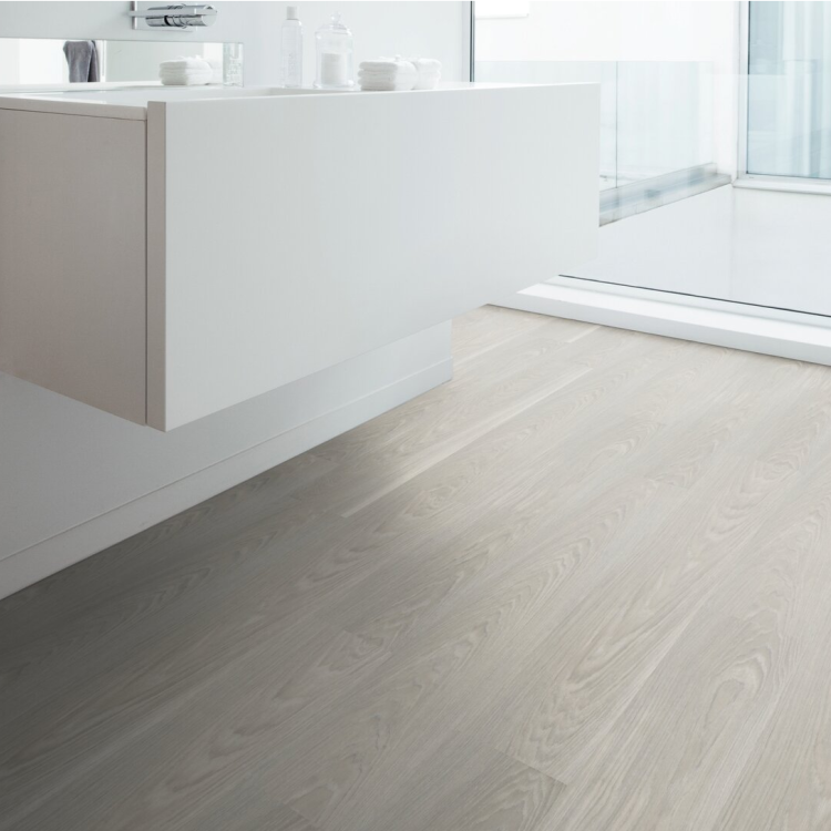Lame de sol PVC effet bois auto-plombante rosebud pearl Gerflor - 121.9 cm x 18.4 cm x 0.4 cm