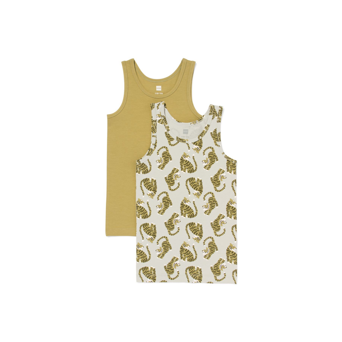 HEMA Kinderhemden tijger - 2 stuks lichtblauw (lichtblauw)