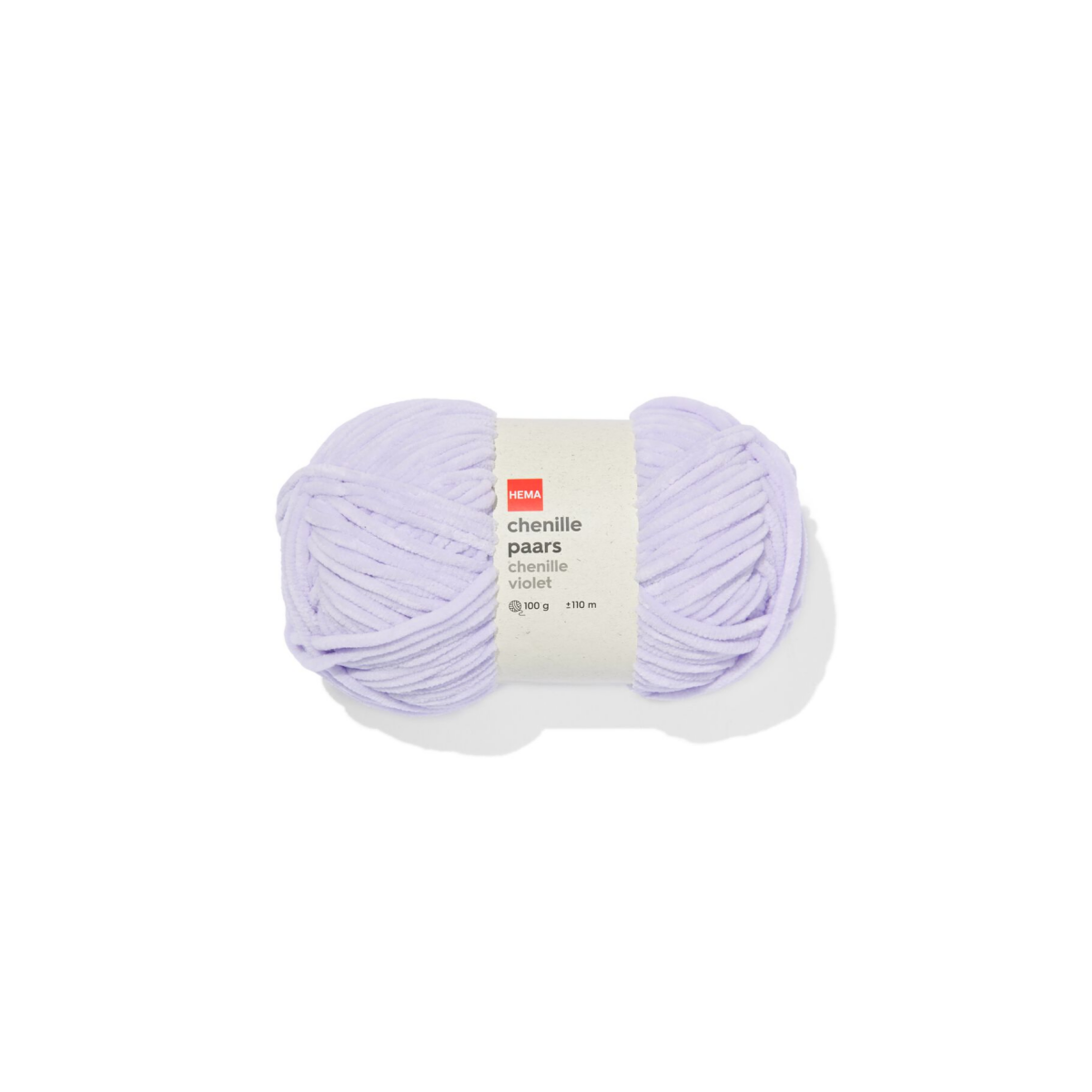 HEMA Chenille paars 100gram 110meter