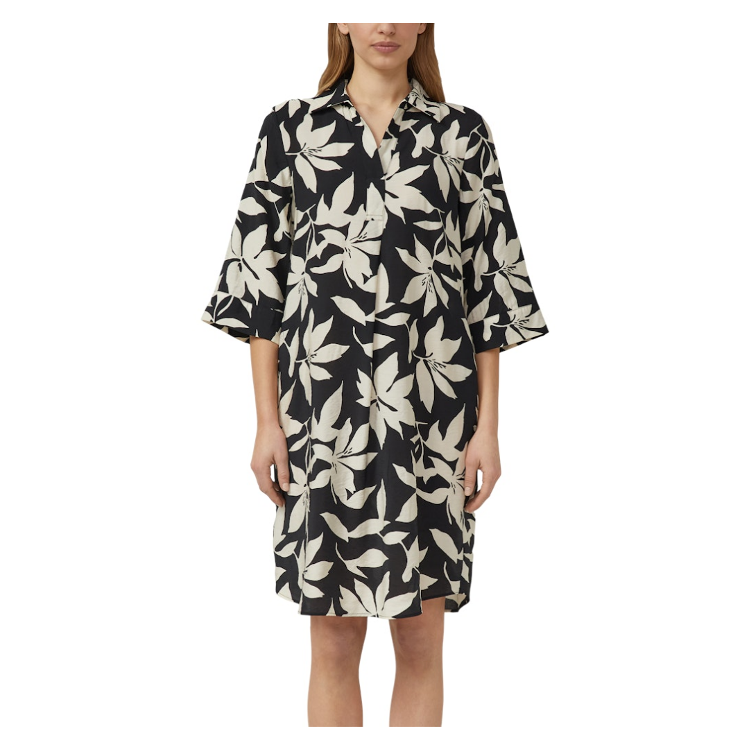 s.Oliver Kleid Zeitloses Viskose-Polyamid Schwarz