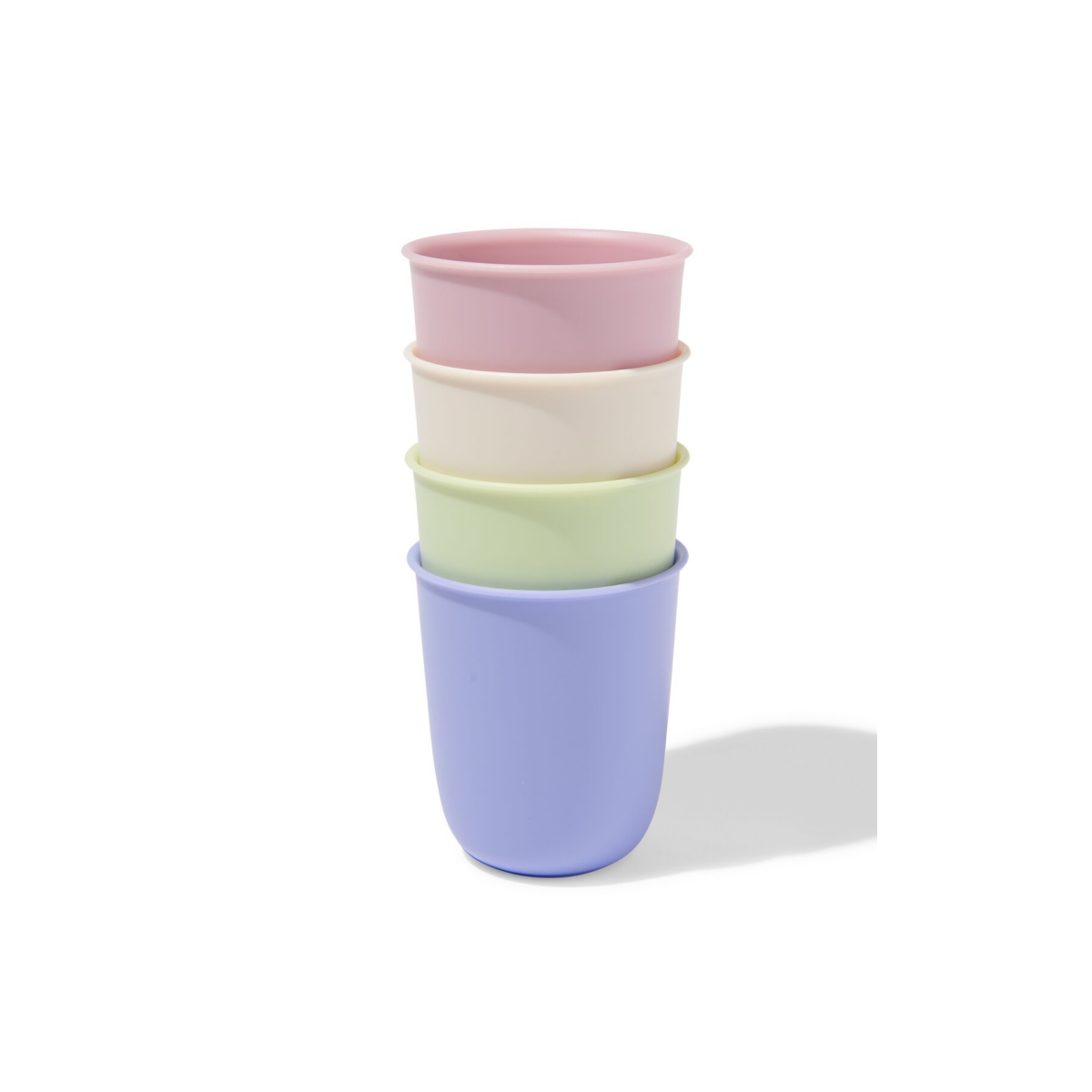 HEMA HEMA Drinkbekers 280ml Kunststof Pastel - 4 Stuks (multicolor)