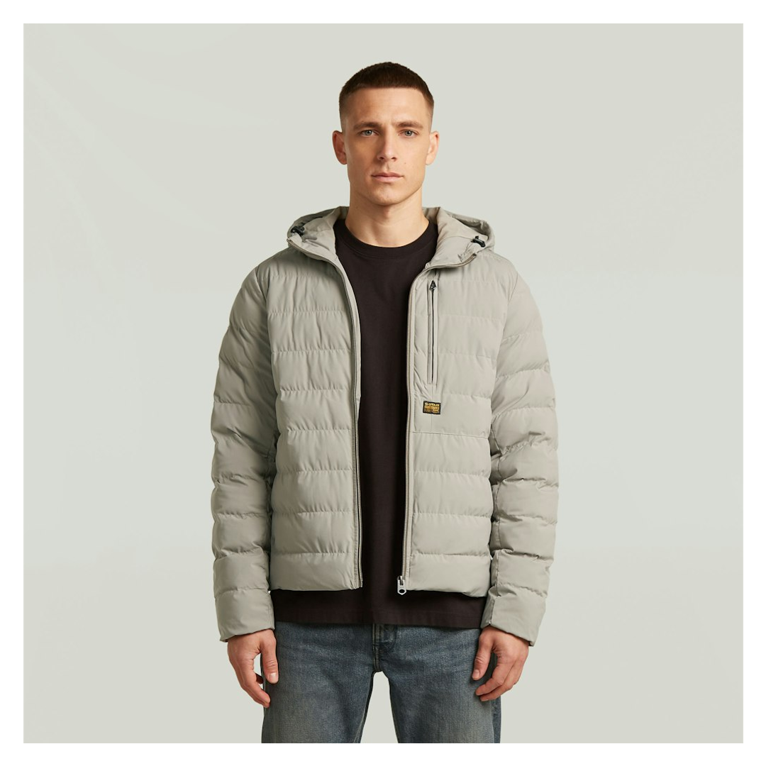 G-Star Beige Daunenjacke Mit Kapuze Foundation Liner - Bild 4