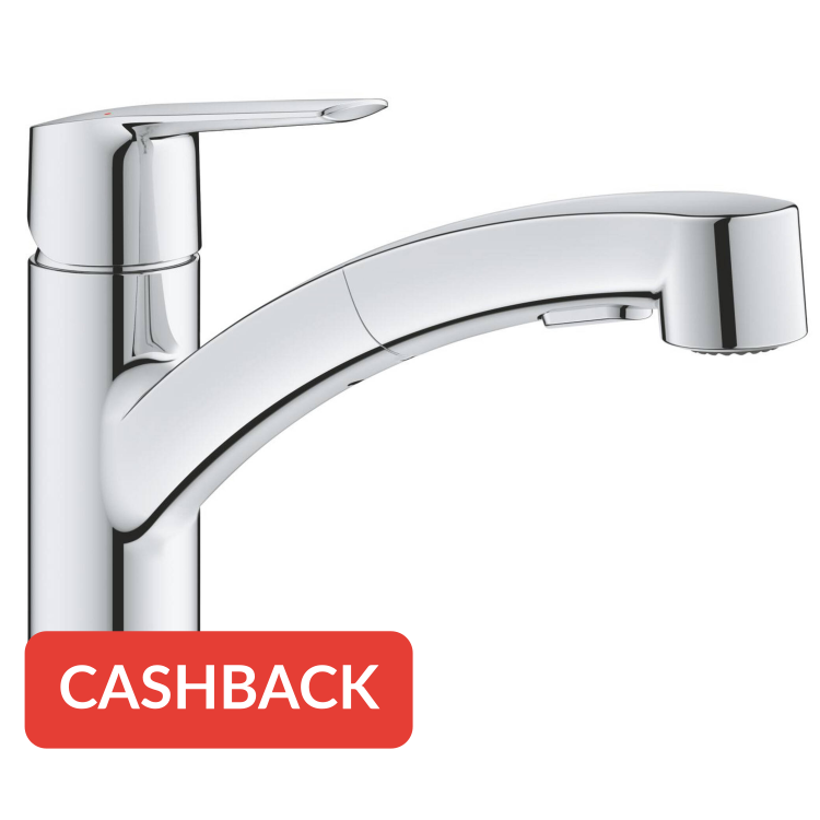 Grohe QuickFix Start keukenmengkraan met uittrekbare handdouche chroom