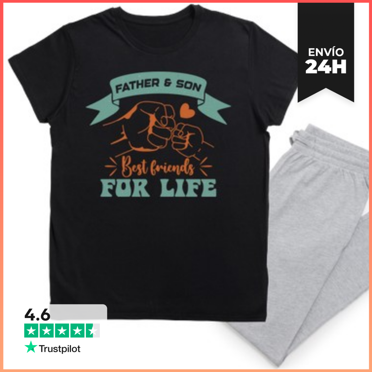 Pijama FATHER AND SON BEST FRIENDS FOR LIFE laTostadora